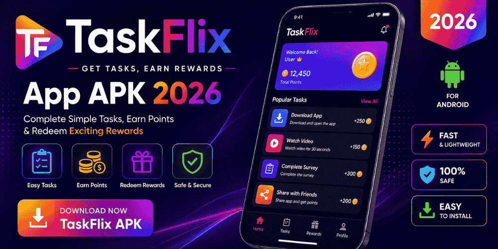 TaskFlix App Apk
TaskFlix App Apk new 2026
TaskFlix download 2026